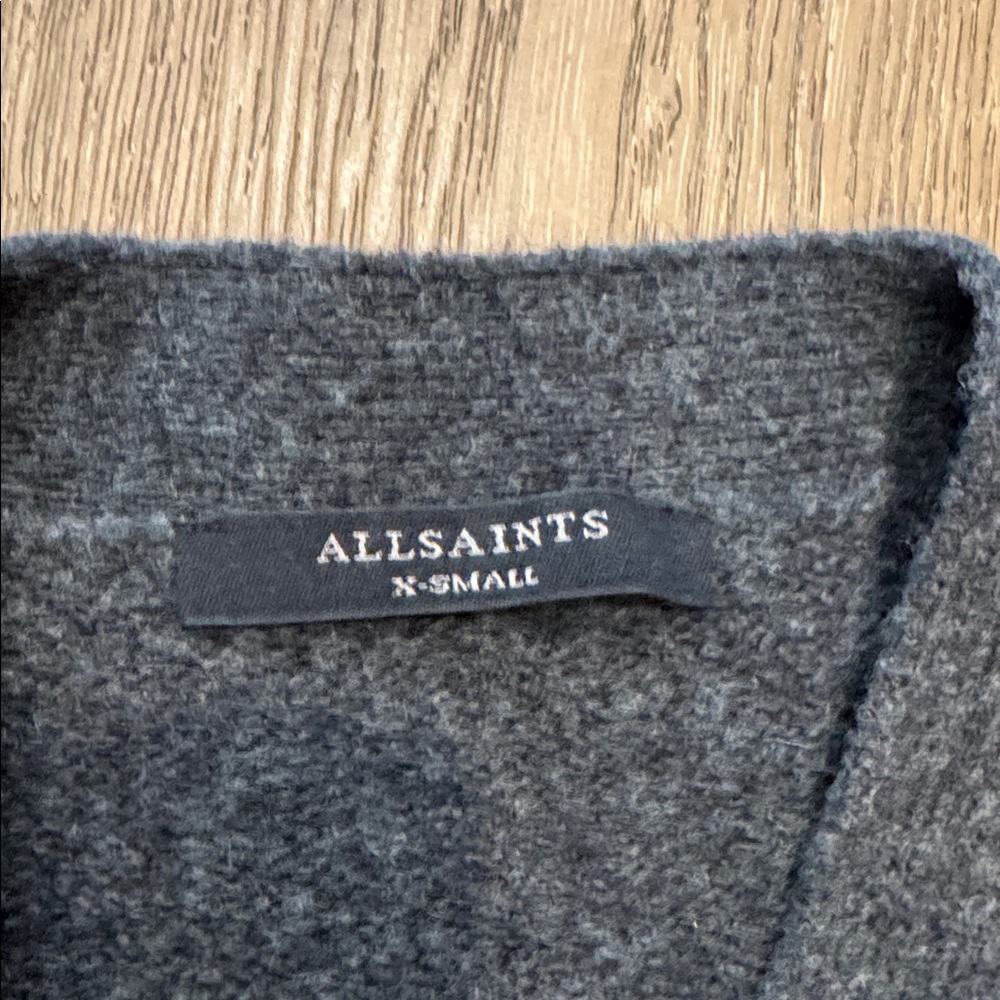 All Saints grey Button-Up Cardigan - Picture 2 of 3